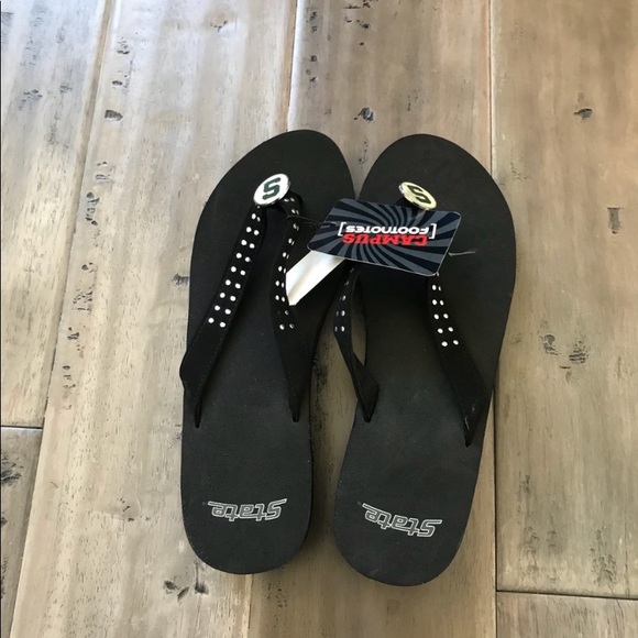 NWT Michigan State Flip Flops - Picture 3 of 6